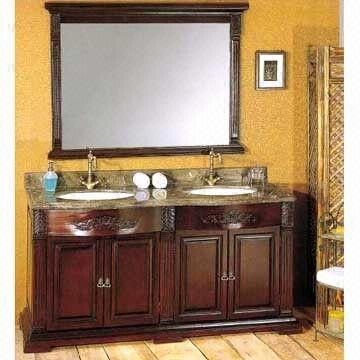 Solid Wooden Bathroom Cabinet, Measuring 1,600 x 580 x 860mm