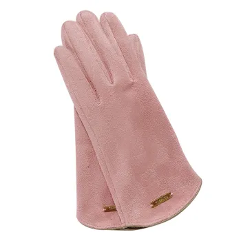 Womens Fall Winter Padded Thick Cotton Touch Screen Cycling Gloves