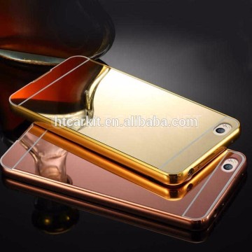 New metal arc frame with PC mirror cover for xiaomi mi5 m5 case