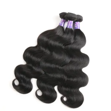 ruimei cuticle aligned natural color human hair extension weave bundle with closure vendors