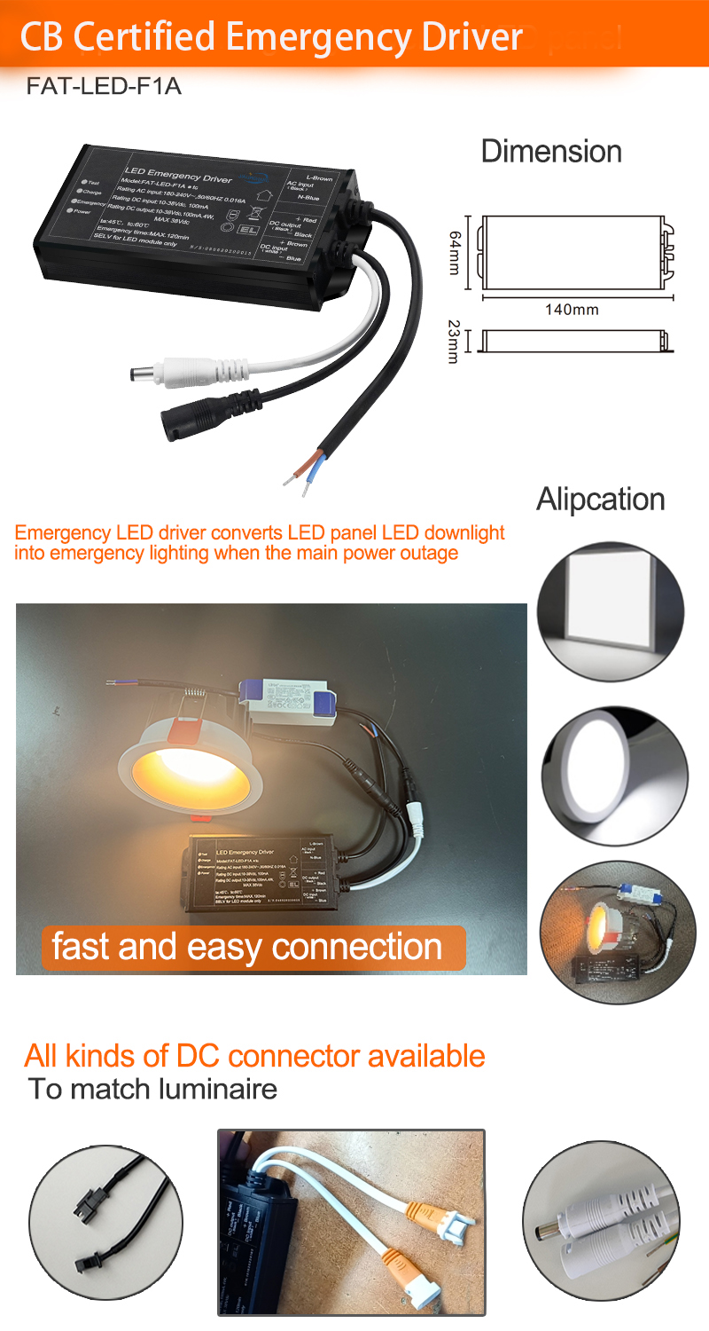 CB Certified 3W-50W LED Emergency Driver