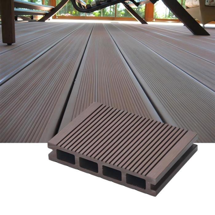 Sàn ngoài trời WPC chống thấm nước cho lối đi bộ trong khu thương mại ở nước ngoài Sử dụng thiết kế ngoại thất