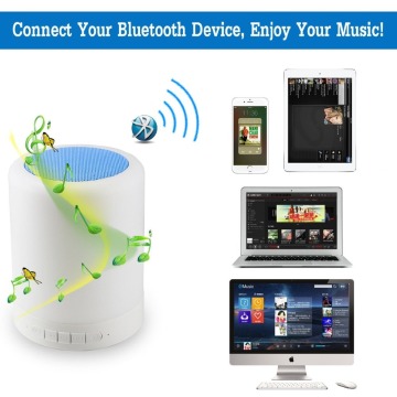 Wireless color changing bluetooth speaker lamp with fm radio