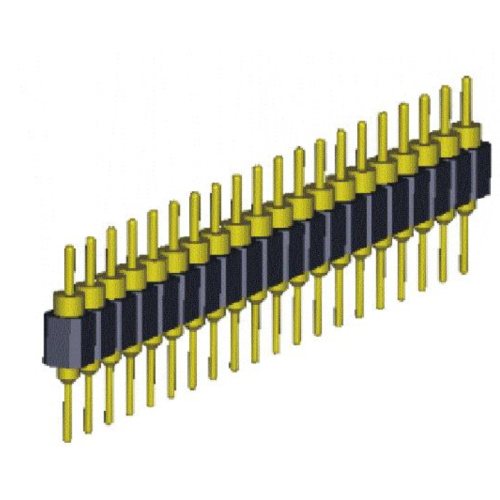 Intestazione pin lavorata a doppia fila con passo DIP da 2,54 mm