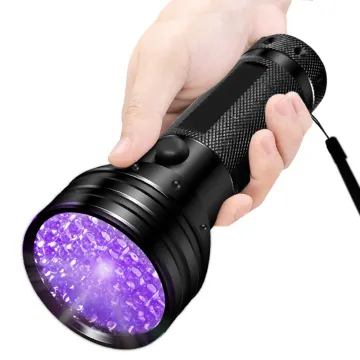 RTS Hotel Flashlight: 100 LED UV Detector with 395nm UV Ultraviolet Blacklight Flashlight for Pet Urine Detection