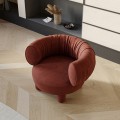 Chaise d'accent sculptural moderne avec amorti en peluche