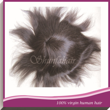 Indian remy hair swiss lace men's toupee hair system for men