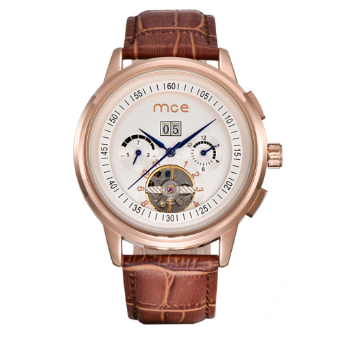 Leather Band OEM/ODM Japan Automatic Movt Watch