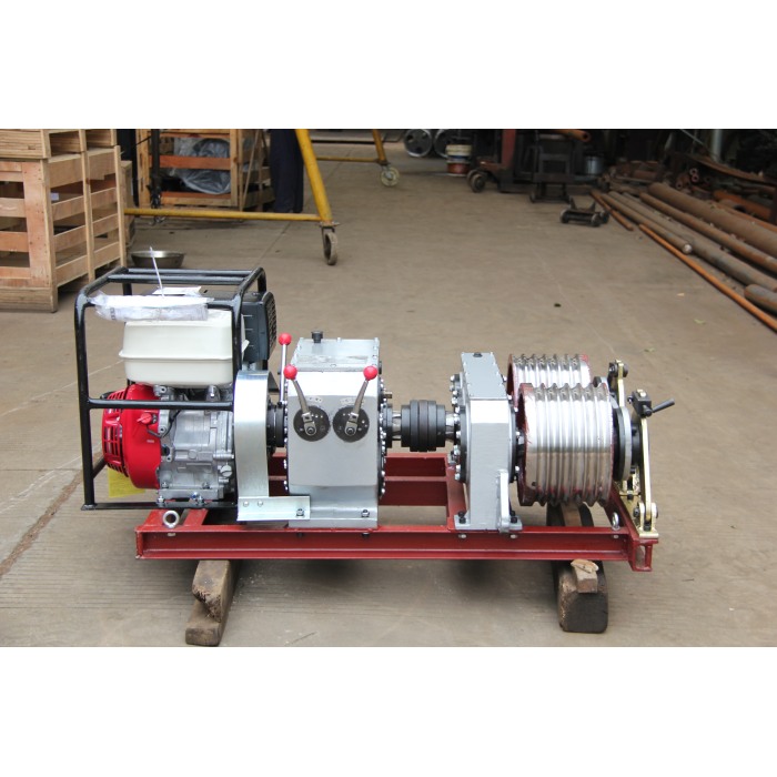 5トンダブルドラム電動グラインダー（ベルトドライブ）