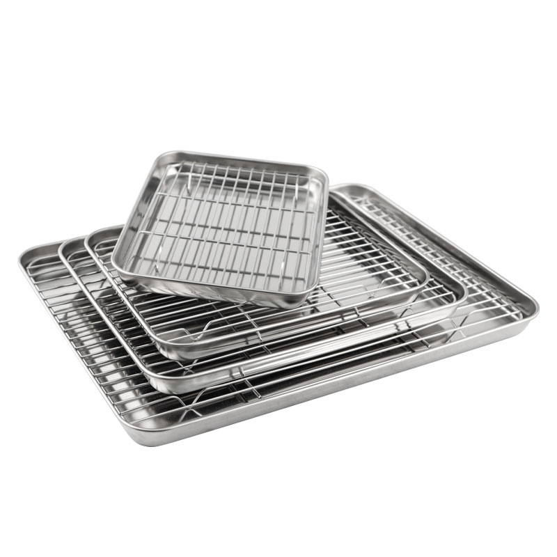 Edelstahl BBQ Baking Schacht mat Ofkillung Rack