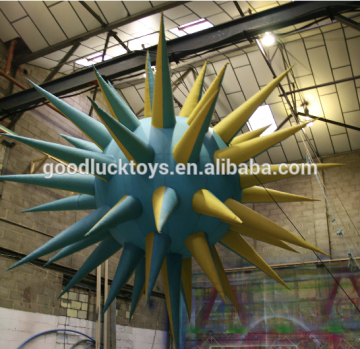 Cheap inflatable lighting LED hanging spiky ball balloon