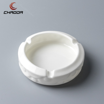 High-Grade White Ceramic Porcelain Ashtray - Blank for Sublimation