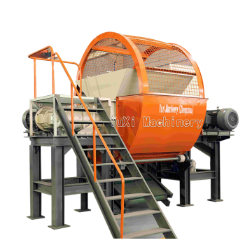 Commercial Twin Shaft Fully Mobile Tire Mulch Shredder for RDF
