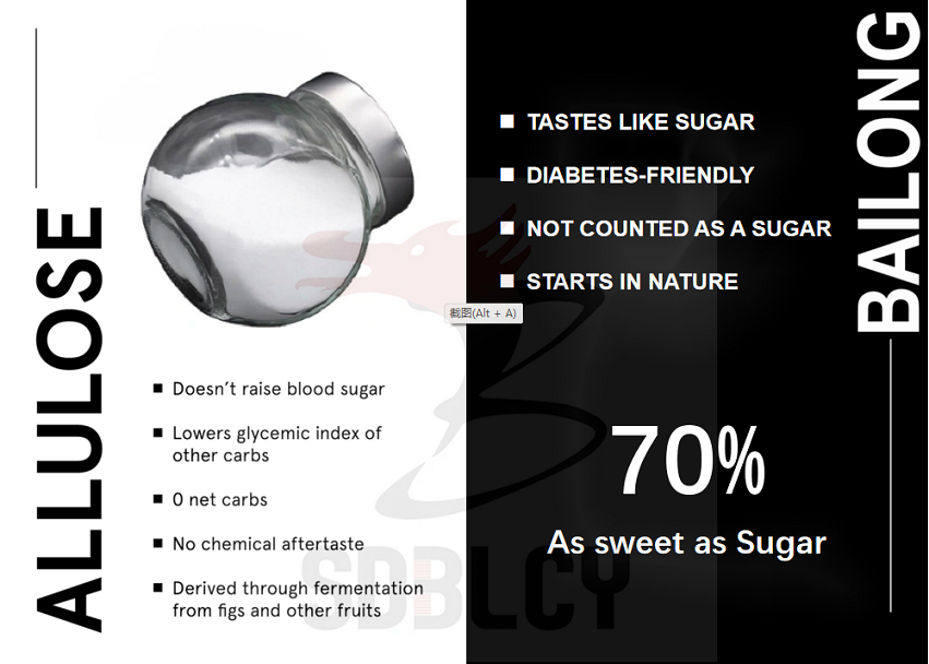 Crystalline Allulose sugar replacement