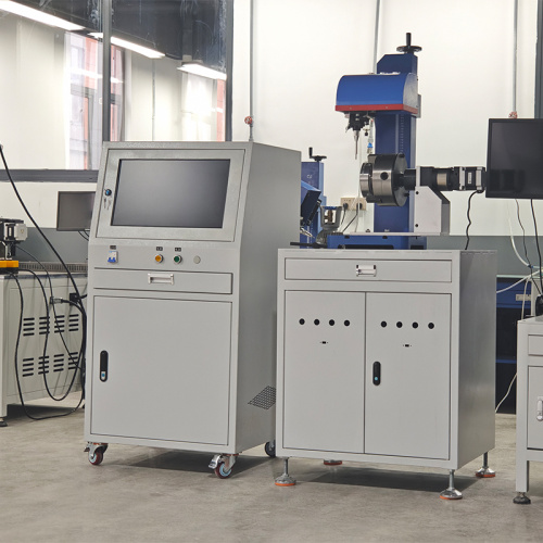 Split Flange ponto Peen Máquina de marcação rotativa vertical