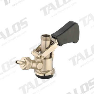 D type keg coupler with pressure relief valve