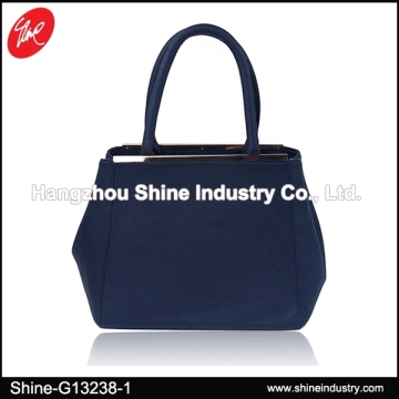 Stereotyped Lady Handbag/Navy PU Women Hand Bag/Retro Lady Bag