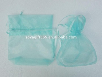 7x9cm Lake Blue Organza Jewelry Candy Gift Wedding Xmas Pouches Bags 1000pcs/lot