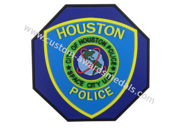 Special Shape Houston Police 2d Pvc Coaster, Custom Drink Coasters