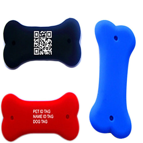 Tag personalizzati di pet del silicone del grado di cibo carino personalizzato