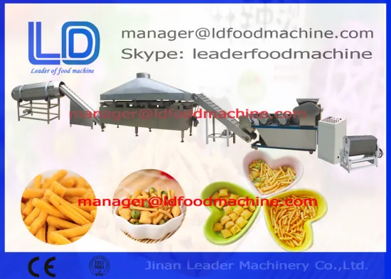 Delicious Fried Wheat Flour Snacks Making Machine Drying / Frying / Flavoring Raw Starch