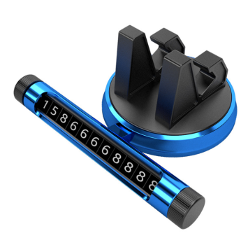 Rotatable Mobile Phone Bracket with Hidden Moving Number Plate for Cars