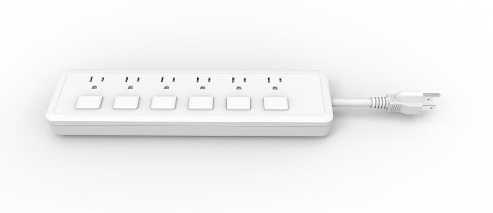 American Power Strip with Individual witches
