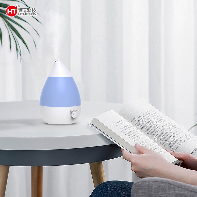 HONETIAN 7 colors night light knob control large mist output 3.8L capacity custom colors indoor ultrasonic cool mist humidifiers