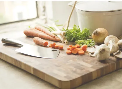 Large End Grain Prep Station wooden cutting board