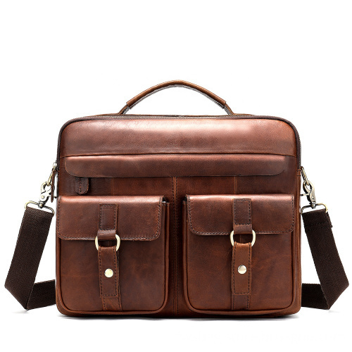 High Quality Fashion Man Genuine Leather Briefcases