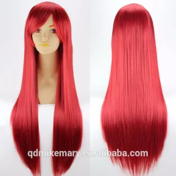 Factory Price Long Red Sexy Synthetic Hair Wigs
