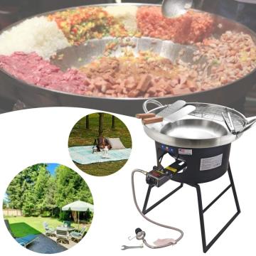 Set de quemador de estufa con utensilios de cocina de comal