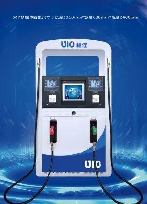 Four Hoses Multimedia Fuel Dispensing Equipment