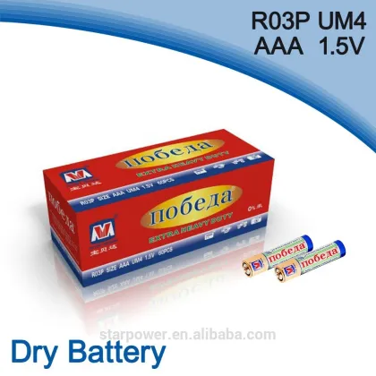 size AAA VICTORY Brand r03p um4 1.5v dry battery