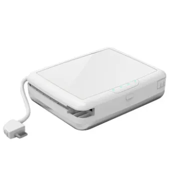 Power bank, slim/wind cable design/7500mAh/3.7V, Lithium polymer cell, surface covered with PC sheet
