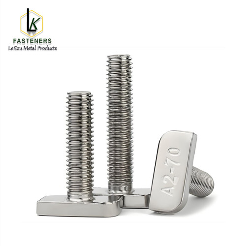 Perno de ranura en T solar de acero inoxidable A2-70