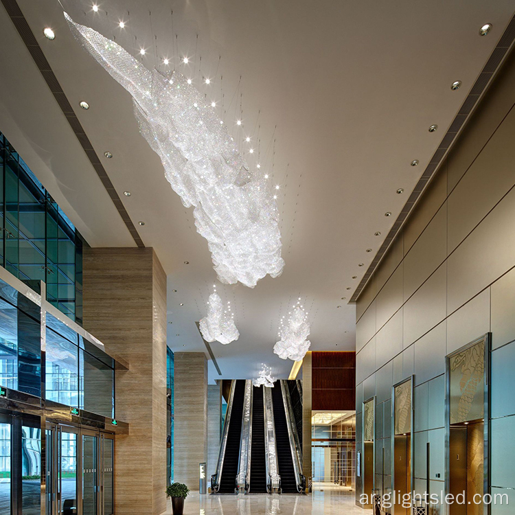 جودة جديدة جودة الديكور الداخلي مخصص فندق كبير مشروع الثريا مصباح قلادة