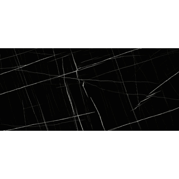 Hot Sale Sintered Stone Wall Slab - Black Marble Ceramic Tiles for Living Room Flooring