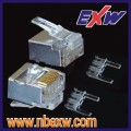 Cat6 ngắn cơ thể Crimping Plug