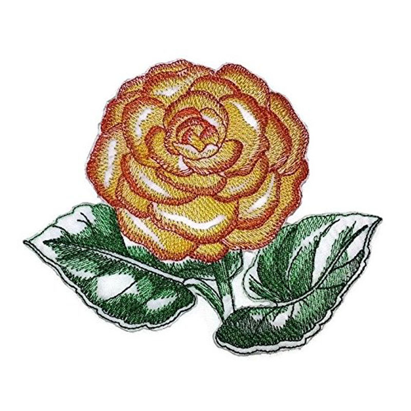 Sketched Calendula Single Embroidered Patch