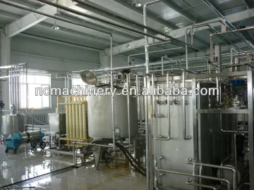 Pasteurized milk processing line