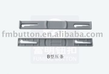 plastic compressor bar for ring binder