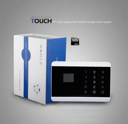 Hot sale touch keypad LCD display Android/IOS APP smart PSTN&GSM intelligent wolf guard alarm system(KR-8218G)