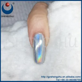 2016 Best selling 20micron magic rainbow effect chrome pigment powder nail art