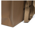 Kraft Paper Bags Clothes Bags with Ribbon Handle