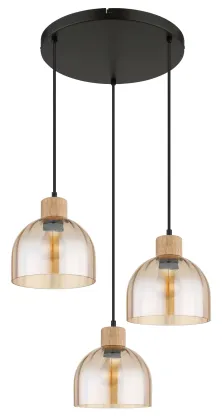 Ribbed Glass Swanson Modern Pendant