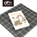 Custom garden style hardcover memo pad notebook portable notebook&diary