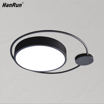 Moon Black Slim Triac Dimmable LED Ceiling Light