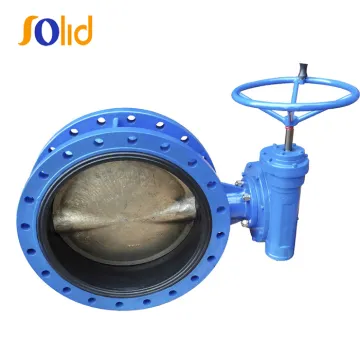 Double Flange Butterfly Valve With Rubber Vulcanized Seat