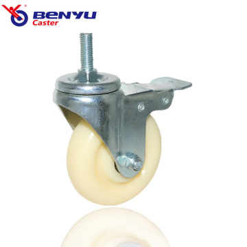 Durable Nylon Casters with Brake for Industrial Carts
